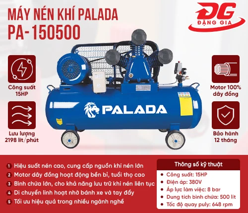Máy nén khí Palada PA-150500 2