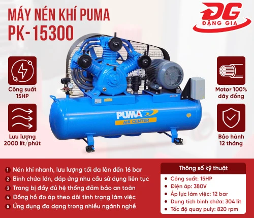 Máy nén khí Puma PK-15300(15HP) 2