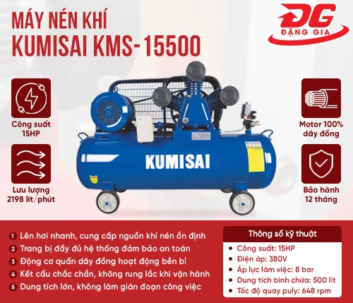 Máy nén hơi Kumisai KMS-15500 2