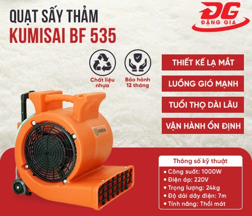 quạt thổi thảm Kumisai BF 535