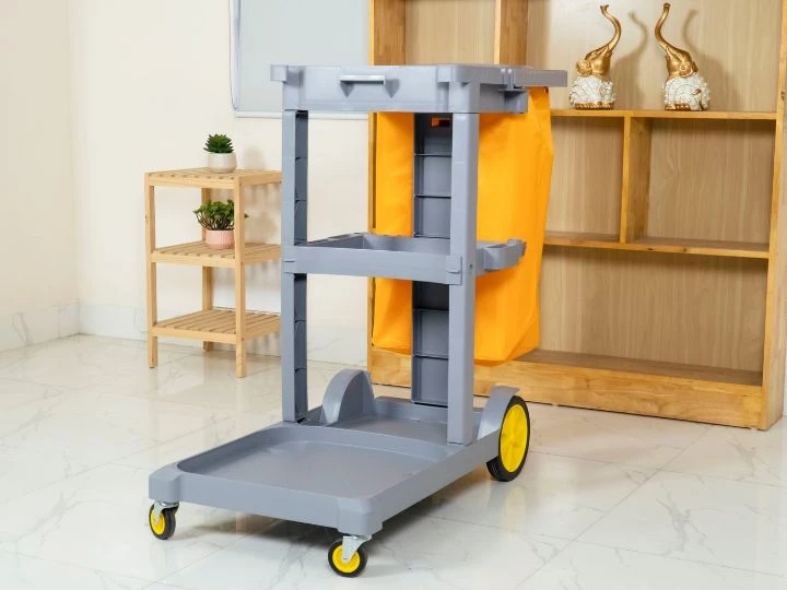 Đơn hàng xe đẩy quét rác 3 tầng Kumisai KMS 400 cho tòa nhà mới Vina Han 5