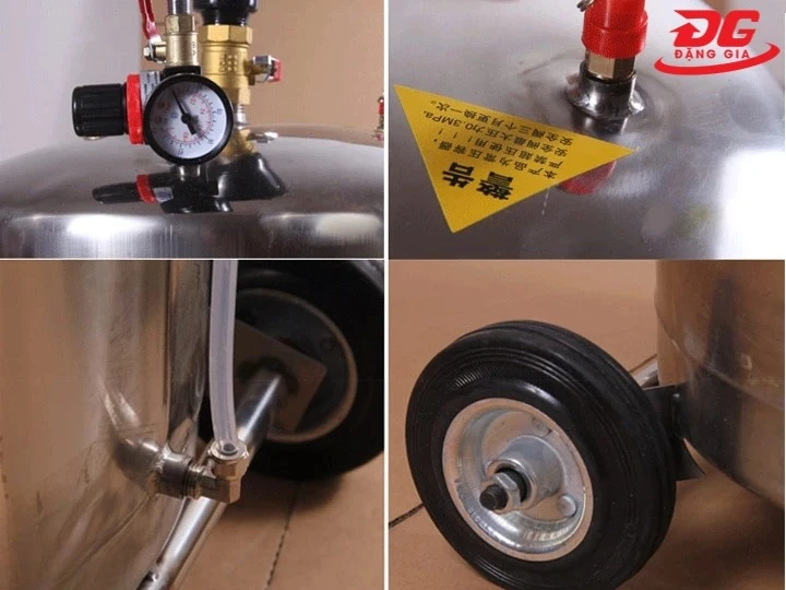 Bình chứa dung dịch bọt tuyết JB169 được chế tạo từ Chất liệu cứng cáp