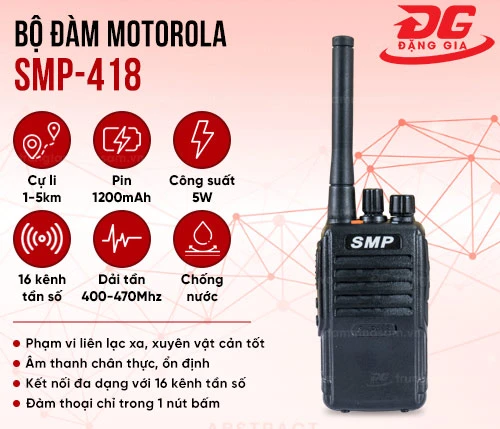 Máy bộ đàm liên lạc Motorola SMP-418 2