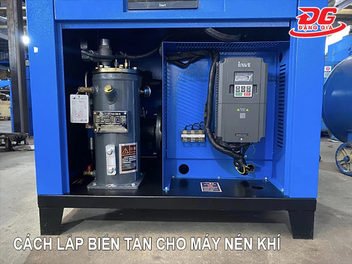 Cách lắp biến tần cho máy nén khí
