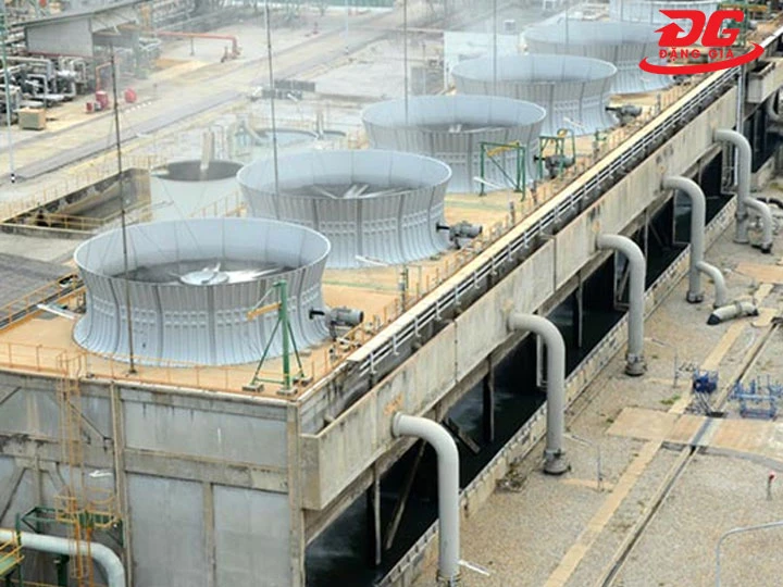 nước hao hụt do tháp phun trào