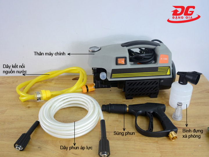cấu tạo của máy rửa xe Fumak