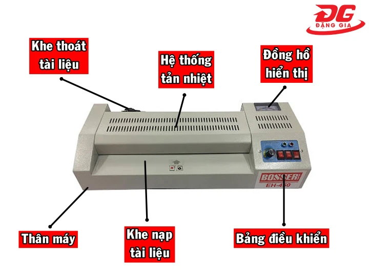 cấu tạo máy ép plastic Bosser EH-450