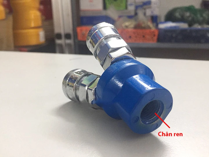 chân ren kết nối đầu nối hơi máy nén khí