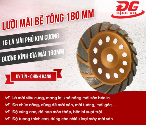 Lưỡi mài bê tông 180 mm 2