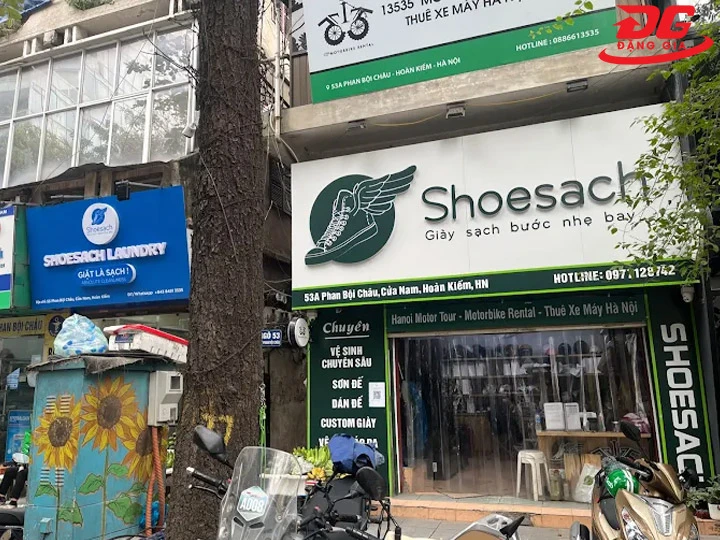 Dịch vụ vệ sinh giày tại Hà Nội Shoesach