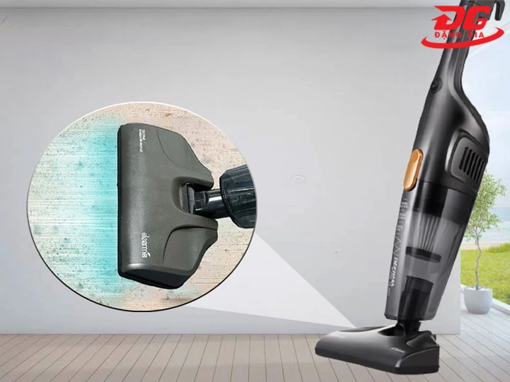 Gắn ống hút vào thân máy hút bụi Deerma