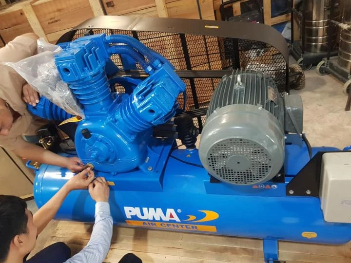 Bàn giao máy nén khí piston Puma PK 1530 cho xưởng sản xuất ở KCN VSIP 1