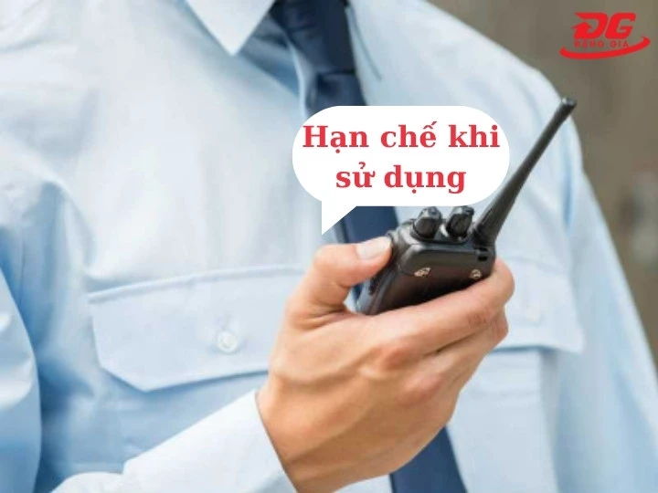 Hạn chế khi dùng bộ đàm Intercom