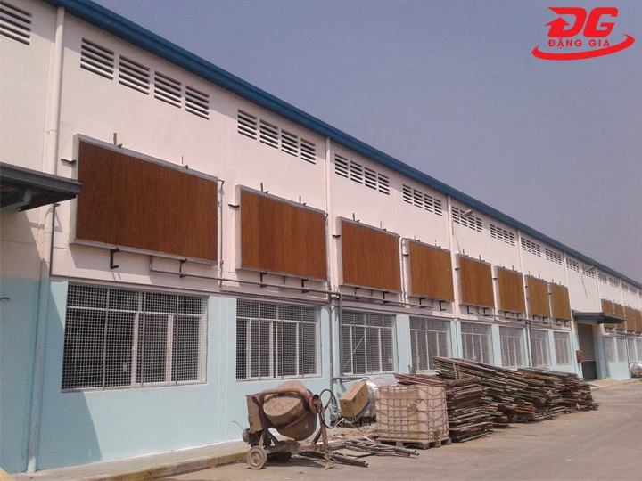  Hệ thống làm mát nhà xưởng bằng cooling pad