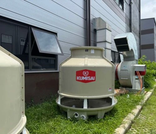 Hỗ trợ lắp đặt tháp giải nhiệt Kumisai KMS 50RT cho Công ty chế biến Hưng Hoà