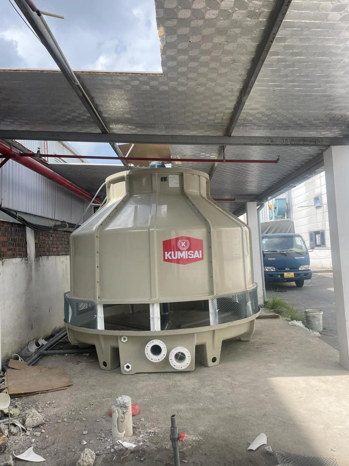 Hoàn tất bàn giao tháp giải nhiệt Kumisai KMS 150RT tại Công ty Cơ khí Bình Minh