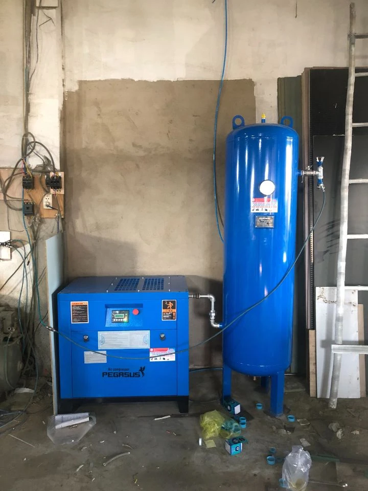 Hoàn tất bàn giao và lắp đặt máy nén khí trục vít Pegasus tại nhà máy Phú Hưng 1