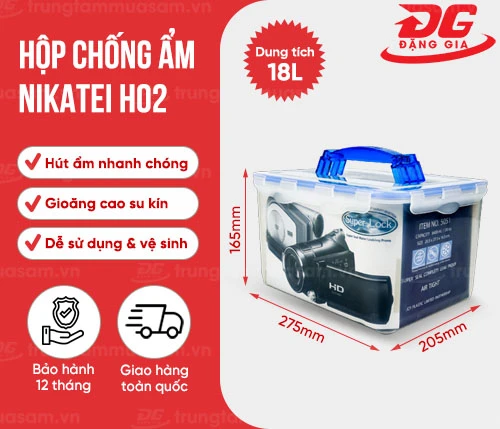 Hộp chống ẩm Nikatei H02 (18L) 2