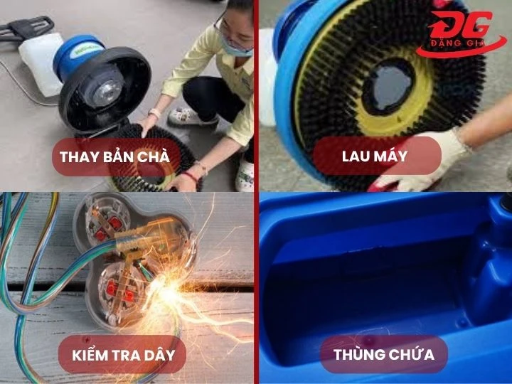 Bảo trì máy chà sàn đúng cách và thường xuyên 