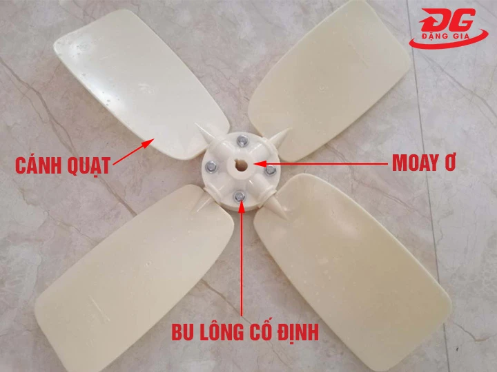 Cấu tạo cánh quạt tháp giải nhiệt D770mm