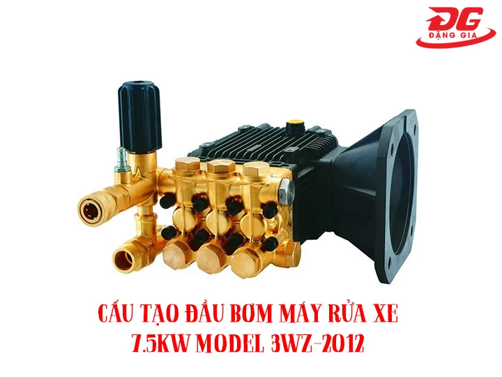 Khám phá cấu tạo đầu bơm cao áp rửa xe 7.5KW model 3WZ-2012