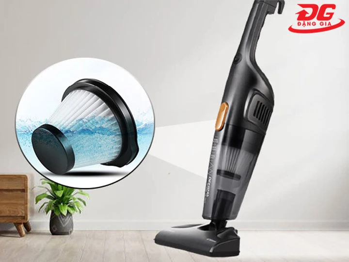 Lắp bộ lọc cho máy hút bụi Deerma