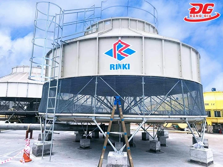 lắp đặt tháp tản nhiệt Rinki