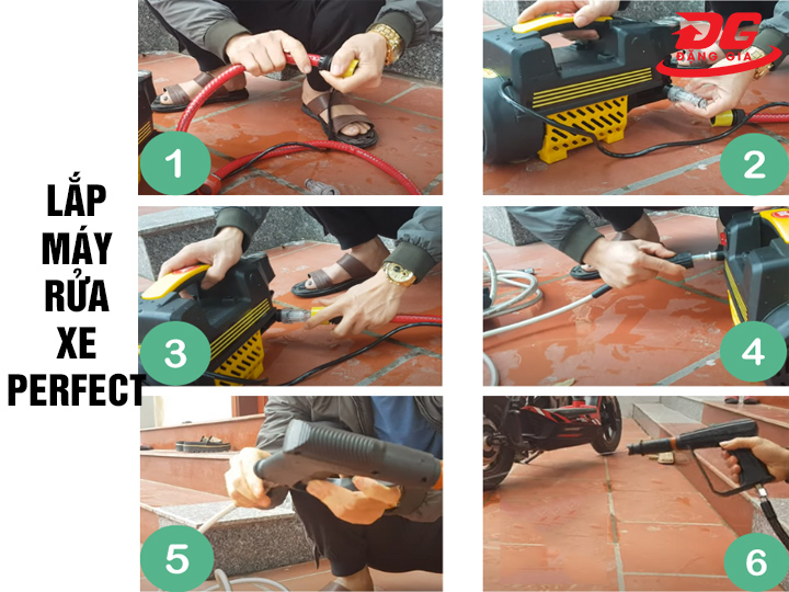 Lắp máy rửa xe Perfect