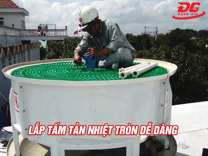 Tấm tản nhiệt PVC tròn dễ lắp