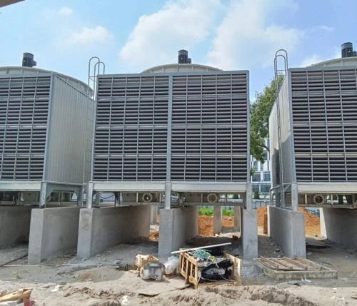 Tiến hành lắp đặt tháp giải nhiệt LiangChi cho Công ty sản xuất nhựa Đại Thành