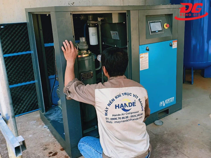 Lỗi máy nén khí trục vít dầu bị hết