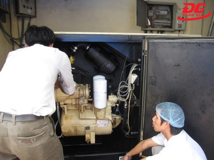 Lỗi máy nén khí trục vít không ngắt khi đạt áp suất