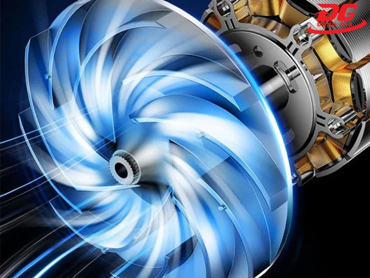 lực xoáy mạnh của motor máy hút bụi 1800W