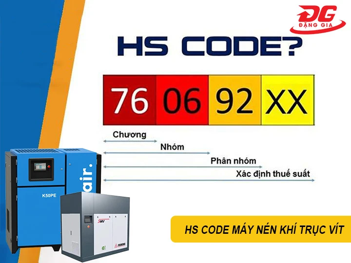 Tra cứu mã HS máy nén khí trục vít: Thuế nhập khẩu & quy định
