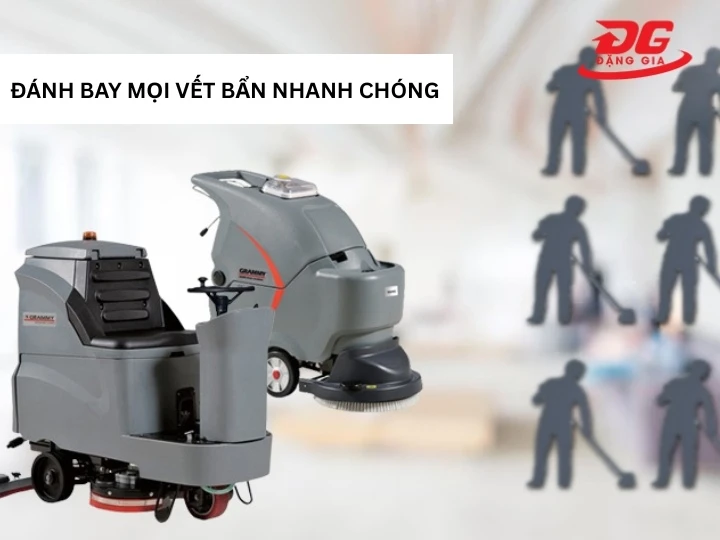 Công suất mạnh mẽ, làm sạch nhanh gọn mọi vết bẩn