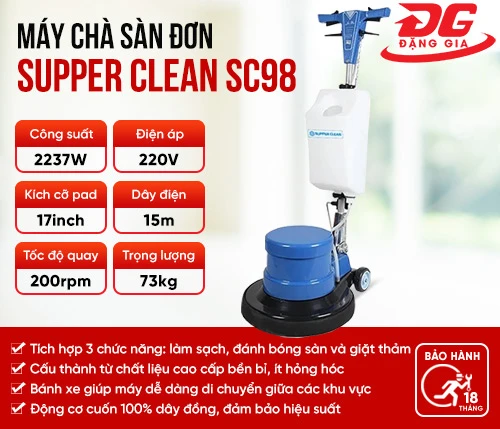 Máy chà sàn công nghiệp Supper Clean SC98 2