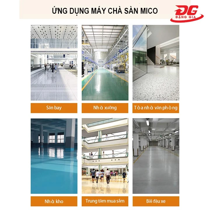 ứng dụng của máy chà sàn mico