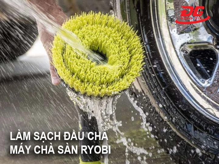 vệ sinh  máy chà sàn Ryobi 