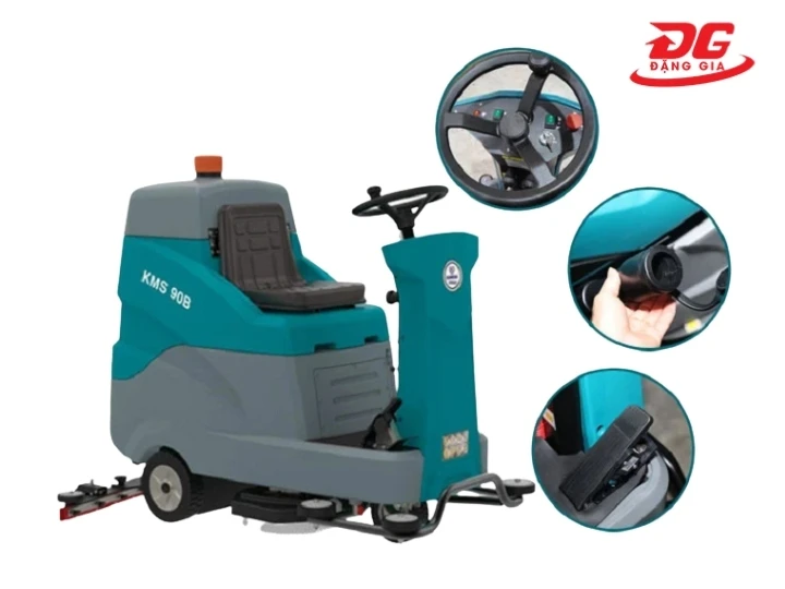Với kiểu dáng hiện đại của máy chà sàn ngồi lái