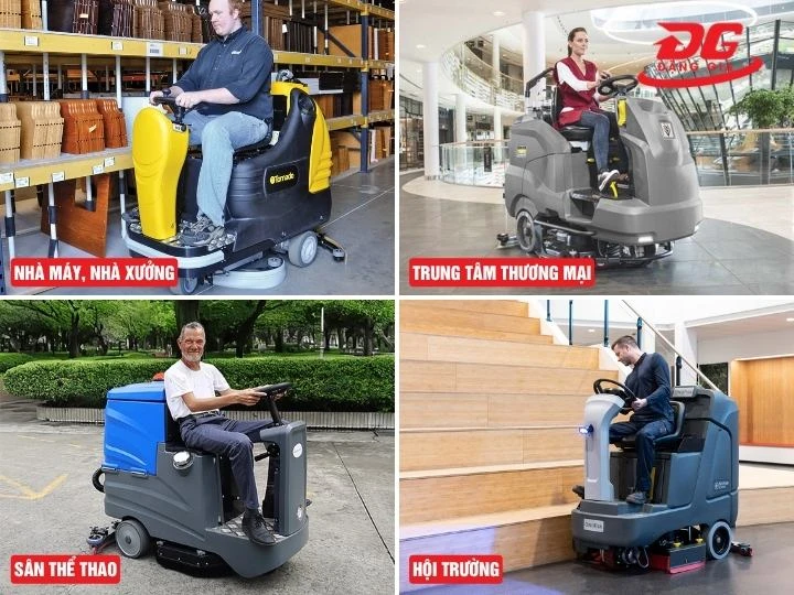Ứng dụng của Máy chà sàn ngồi lái