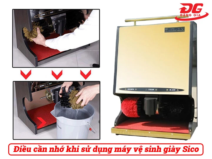 Lưu ý sử dụng máy vệ sinh giày Sico