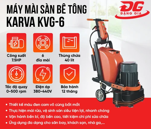 Máy mài sàn bê tông Karva KVG-6 2