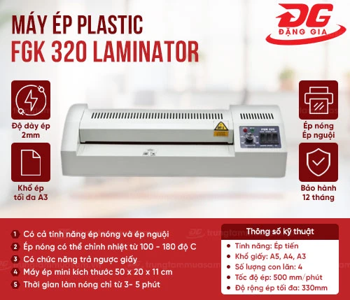 Máy ép plastic FGK 320 Laminator 2