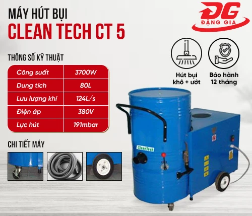 Máy hút bụi công nghiệp CleanTech CT 5 2
