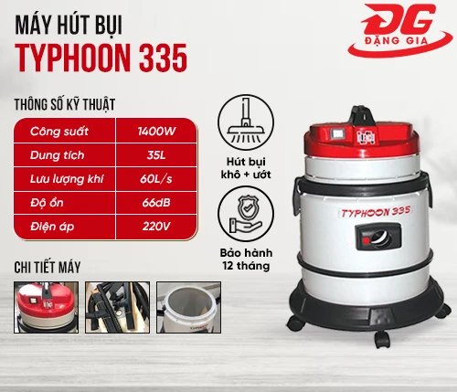 Máy hút bụi khô - ướt Typhoon 335 2