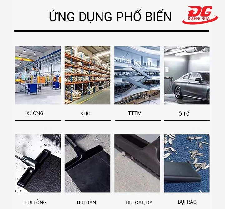 ứng dụng máy hút bụi công nghiệp Hitachi