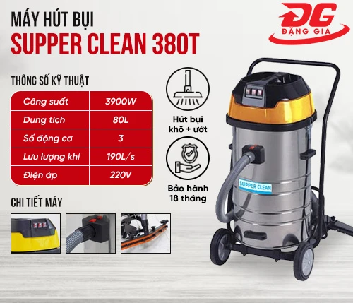 Máy hút bụi công suất lớn Supper Clean 380T 2