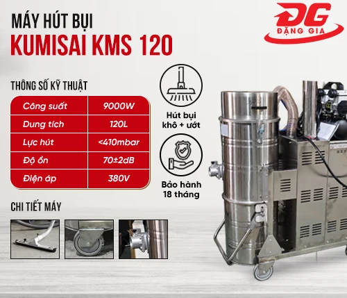 Máy hút bụi công nghiệp Kumisai KMS 120 2