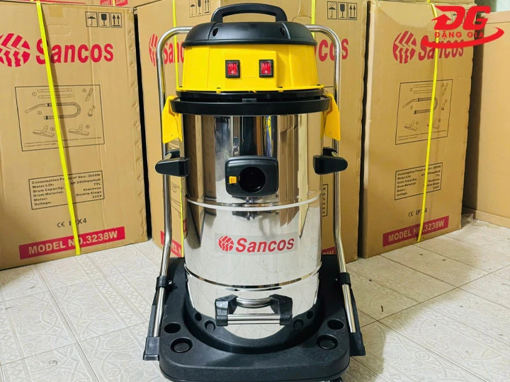máy hút bụi công nghiệp Sancos được tích hợp cách âm