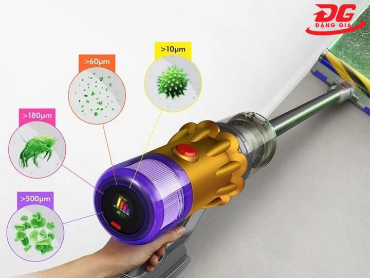 Máy hút bụi Dyson V12 Detect Slim được trang bị các công nghệ tiên tiến